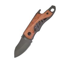 Cuchillo De Bolsillo EDC De Acero Inoxidable 5.6'' Portátil Para Camping Cuchillo Tacítico Con Abrebotellas Y Llavero - details 4