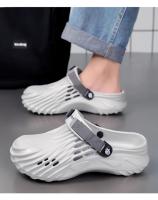 Sandalias De Verano Para Hombres Talla Grande Clogs De Lujo Mocasines De Jardín Casual Plataforma Bajo Tobillo Color Sólido - details 4