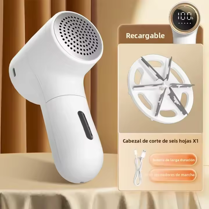 Aparato Eléctrico De Borrado De Pelo Para El Hogar Con Pantalla LED Inteligente Portátil Cortador De 6 Hojas Eliminador De Vello Para Invierno - 1