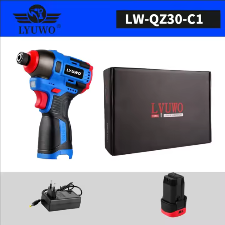 LYUWO 16V Destornillador Eléctrico Multifuncional Sin Cable Torque Máximo De 160N.m Herramienta De Impacto Para El Hogar - 1