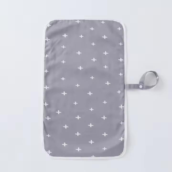 Alfombrilla De Cambio Para Bebé HappyFlute 35x60CM Lavable Y Portátil Funda Impermeable Para Cama De Cambio De 100% Poliéster Suave Para Niños Y Niñas De 0 a 24 Meses - 1