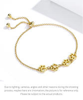 Pulsera De Cadena Y Enlace Con Huella De Perro En Plata De Ley 925 Para Mujer Joyería Moda Lindo Regalo Suertudo WOSTU CQB096 - details 12