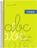 Campus  Bloc espiral Tapa CARTON FINA DURA cuaderno cuadricula con guia tipo lamela cochesito de Tamaño A4 Cuadrícula Pauta 3x3mm/4x4mm a elegir, , 80 hojas, 70g Pack de 6 blocs  perfectos para uso escolar, aprender a escribir y hogar - details 7