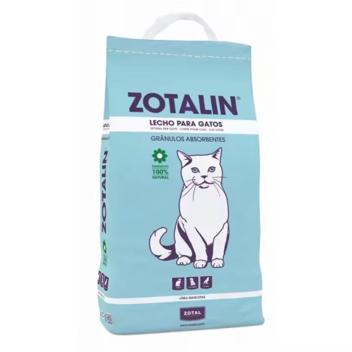 Zotal Laboratorios Lecho para Gatos Zotalin 5 Kg - Absorbe Líquidos - Neutraliza Olores - 1