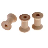 10 Piezas De Hilo Vacío En Madera Natural Bobines Para Costura Y Artesanía Tamaño 28x21mm Herramientas De Costura Accesorios Para Ropa DIY - details 3