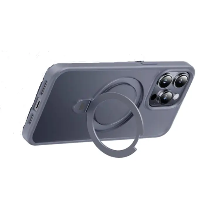 Funda soporte para moviles iPhone 15,14,13 pro y 12 pro max, Estuche para protección militar MagSafe Soporte invisible a prueba de golpes y arañazos Estuche fino con agarre y soporte para telefonos iphone. ( Ver Modelos ) - 1