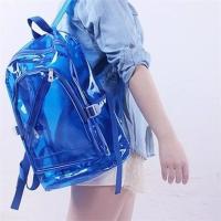 Mochila Transparente De Moda Impermeable Para Niñas Y Adolescentes Material PVC Bolsa Escolar Diaria Mini Con Cierre De Cremallera - details 1