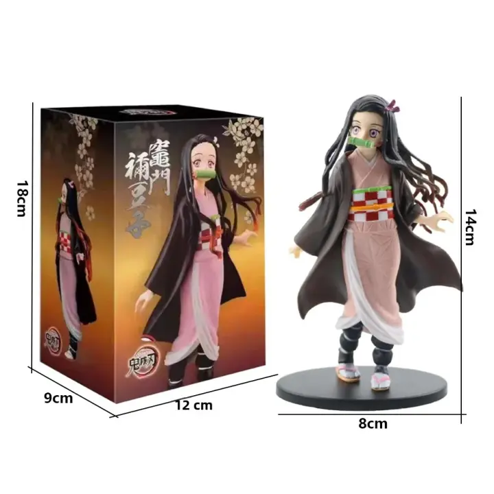 Figura De Acción Anime Demon Slayer Kimetsu No Yaiba Kamado Tanjirou Agatsuma Zenitsu Nezuko Guerillero PVC Modelo Juguetes - 1