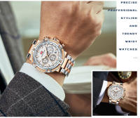 Reloj De Pulsera De Cuarzo MINI FOCUS Para Hombre Con Cronógrafo Y Manos Luminosas Acero Inoxidable Bisel Redondo Resistente Al Agua - details 17