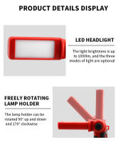 Lámpara De Trabajo LED Super Brillante Milwaukee 270 Grados Rotación M18 14.4-20V Iluminación Exterior Para Camping Emergencias Inundaciones Luz De Emergencia - details 2
