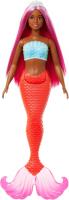 Barbie Sirena Cola Salmon muñeca sirena Mattel HRR04 - details 1
