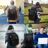 Mochila Portatil Mochila Hombre Mochila Ordenador Portatil 15.6 17 Pulgadas Mochila Portatil con Ranura Mochila del Negocio Trabajo Diario Viaje Escolares - details 3