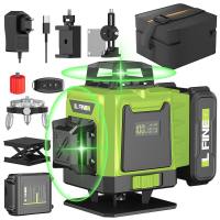 Nivel Laser Profesional 16 Líneas 4D, Automático 360°, Niveles Láser Autonivelantes, Niveles Horizontales y Verticales Herramientas, Con batería de 3,7 V 4800 mAh - details 0