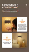 Lámpara De Pared LED Con Sensor De Movimiento Recargable 5200mAh Iluminación Interior Para Hogar Dormitorio Decoración Alta Luminosidad Deco - details 5