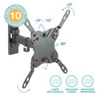 Soporte Tv Pared Giratorio Inclinable 13" - 42" Soporte de TV con brazo doble apto para 13 a 42 Pulgadas, Soporte 20 Kg Soporte Monitor Pared Giratorio Inclinable- Holmios - details 2