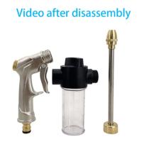 Bomba De Jardín Flexible Y Expansible De Alta Calidad Con Rojo Negro Y Blanco Nozzle De Alta Presión Para Limpieza Y Lavado De Coches - details 12