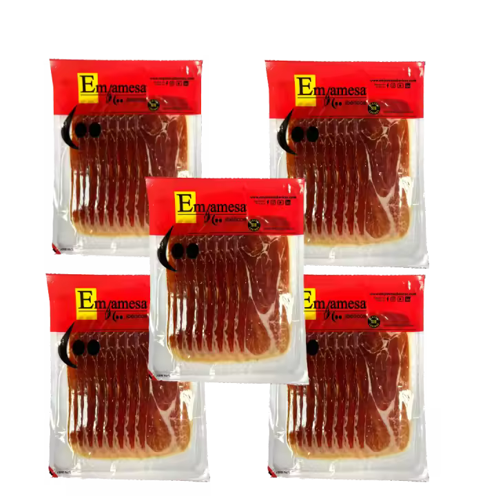 Sobres de Paleta iBérica de Cebo "Emjamesa", 5 sobres de 100 Gramos, 500 gramos - 1