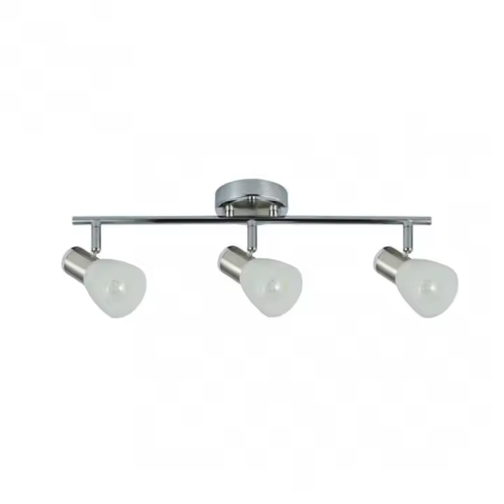 FABRILAMP Regleta Cholo 3xe14 Cromo/niquel 16x48,5x10 Cm - Diseño Moderno - 1