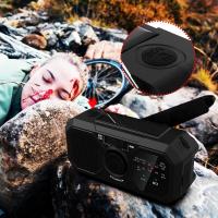 Radio de iluminación con manivela manual, duración, Alimentación por Energía Solar, para supervivencia al Aire Libre y Camping,Radio de Cuerda recargable por USB, Carga Móvil, FM Radio, Indoor LED - details 5