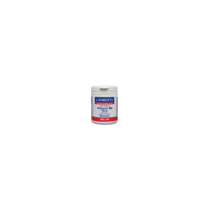 Lamberts Vitamina B6 50 mg 100 Comprimidos - 1