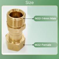 Conector De Giro Para Lavadora De Alta Presión DCNB Juego De Adaptadores De Hilo Métrico M22 14mm Y 15mm Antirrota - details 2