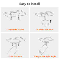 SpotLight LED 220V Luz De Punto COB Fijación En Techo Farol Plegable Fixture Luz De Banda Para Iluminación Interior Cocina Hogar - details 8