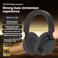 TEISCHE ND09 Auriculares inalámbricos de Bluetooth Cascos auriculares de diadema supraaurales wireless over ear Cascos auriculares bluetooth de diadema con cancelación de ruido Cascos de sonido estéreo y bajo potente con duración 40H y 3 niveles de ajuste - details 7