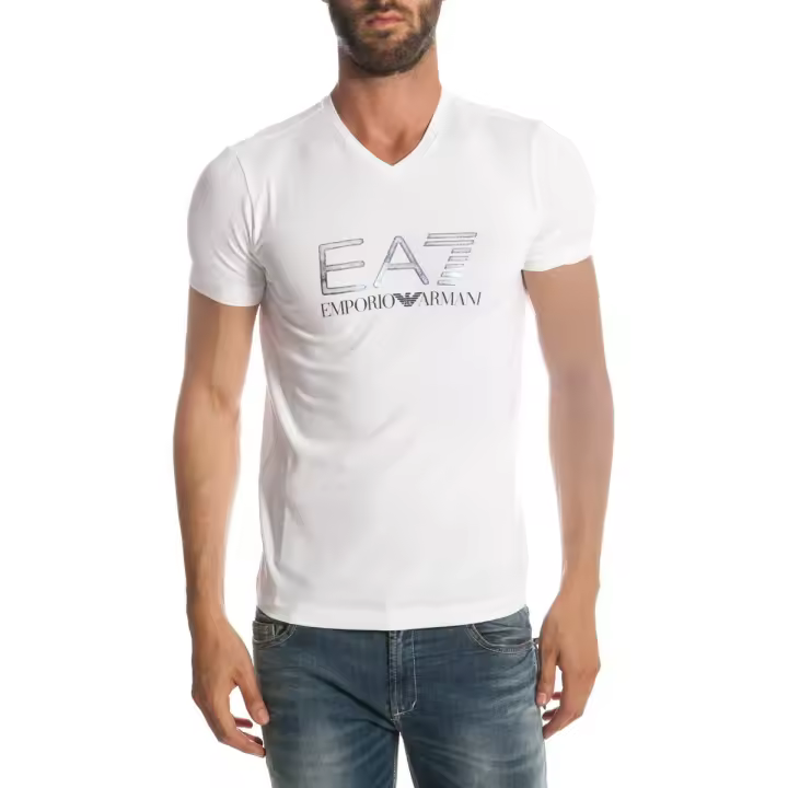 Emporio Armani EA7 Camiseta Algodón Hombre Blanco 2739116 P206 10 - 1