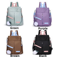 Mochila informal de de de tela Oxford, bolso bolso escolar viaje antirrobo, hombro bidireccional mul - details 2