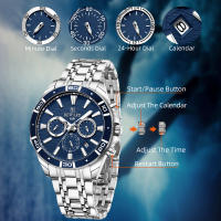 Reloj De Pulsera De Negocios REWARD VIP Nueva Diseño Reloj De Cuarzo Para Hombres Acero Inoxidable Resistente Al Agua Cronógrafo Luminoso Deportivo - details 4