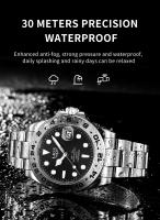 Reloj Deportivo De Moda LIGE Para Hombre Cuarzo Acero Inoxidable Resistente Al Agua Cronógrafo Lujo Reloj Hombre Con Fecha - details 5