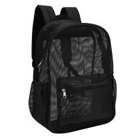 Mochila De Moda Para Mujer Transparente Y Ligera Malla Pesada Para Niños Y Niñas Negro Bolsa De Hombro De Viaje - details 5