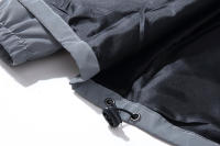 Chaqueta Reflectante Nocturna Para Hombres Con Capucha Y Cierre De Cremallera Impermeable Y Doble Tela Windbreaker Estilo Hip Hop Coreano - details 13
