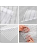 Película Decorativa De Ventana Con Estampado De Rayas Y Acabado Frosted Protección UV Adhesivo Estático Para Privacidad En Oficina Y Salón - details 4
