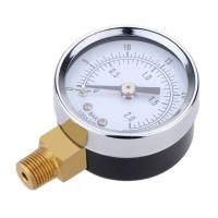 Mini Gástrula Portátil De Presión De Agua Y Aceite 0-30 PSI 0-2bar NPT Para Compresor De Aire Y Sistemas Hydraulicos Escala Doble - details 4