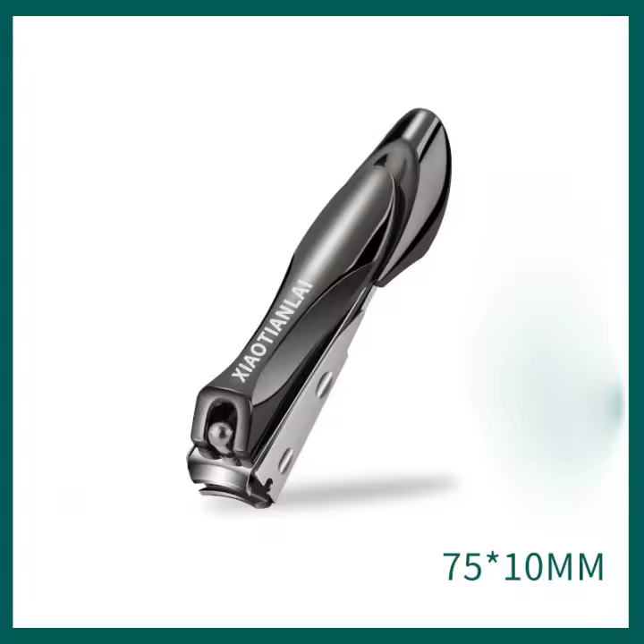 Tijeras De Uñas De Acero Inoxidable Para Adultos Hombres Y Mujeres Corte Agudo Curvo Con Limpiador De Swing Salida Herramienta De Aseo De Uñas - 1