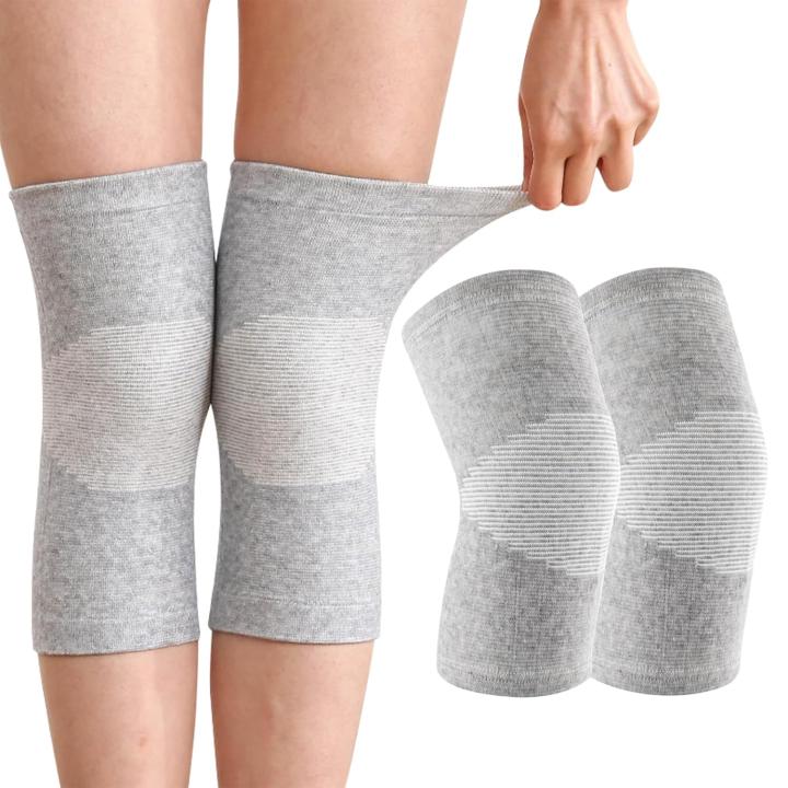 Bambus Kniebandage Mit Kompression,Bambus Kniebandage,Kniebandage Männer Damen,Knie Bandagen Damen,Kniebandage Damen Arthrose,rodilleras,Knieorthese Kniebandage Deporte,Knieschoner (Grau,XL)