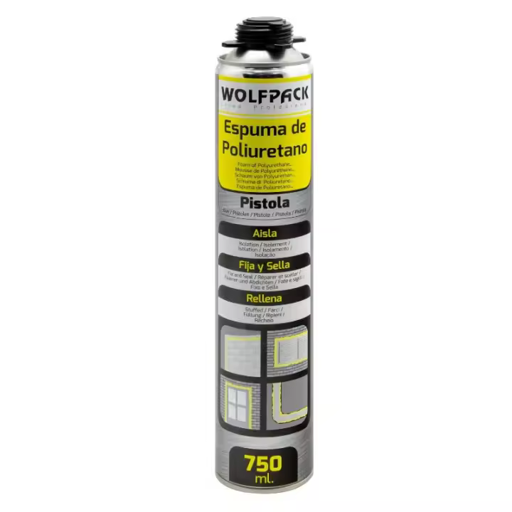 Espuma poliuretano  750 ml. para pistola - 1