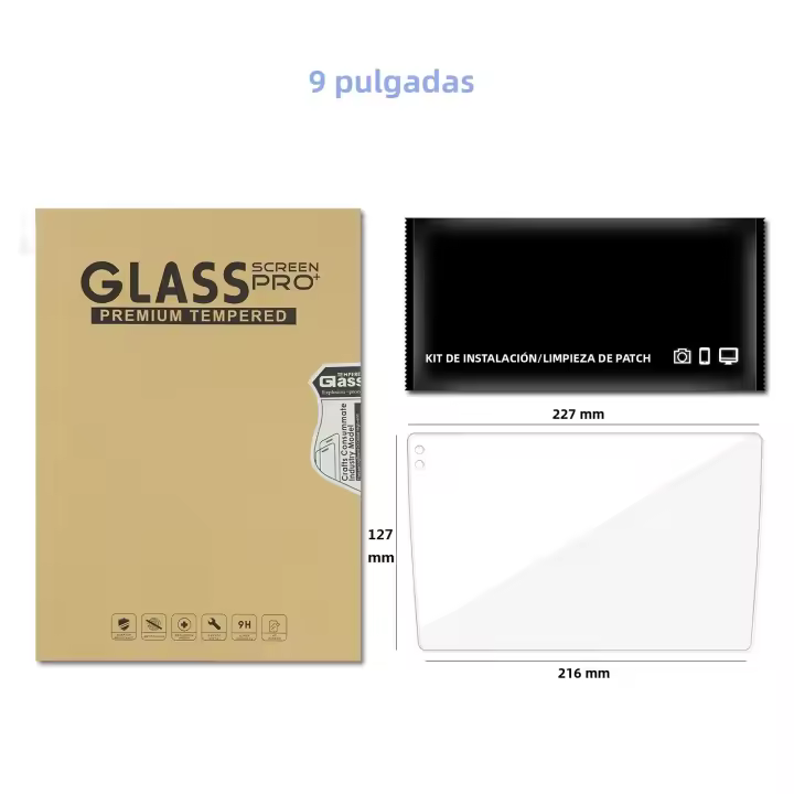 Protector De Pantalla De Vidrio Templado Para Reproductor Multimedia De Coche Universal 9'' 10'' Accesorios Para Coche - 1