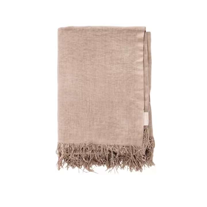Scalpers Home Manta de chenilla marrón 140x190cm - 100% poliéster - 260GSM - Suave y duradera - Ideal para todas las estaciones - 1