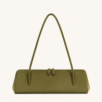 Bolso De Hombro De Cuero Suave Para Mujer Lujo Retro Francés Bolso De Armpita Casual Bolso De Baguette Material De Falso Cuero - details 5