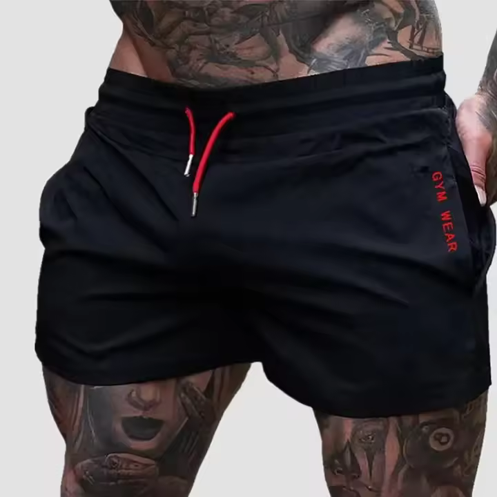 Shorts De Entrenamiento Para Hombre Verano 2024 Fitness Running Maratón Pantalones Deportivos Transpirables Malla Suave Estilo Casual - 1