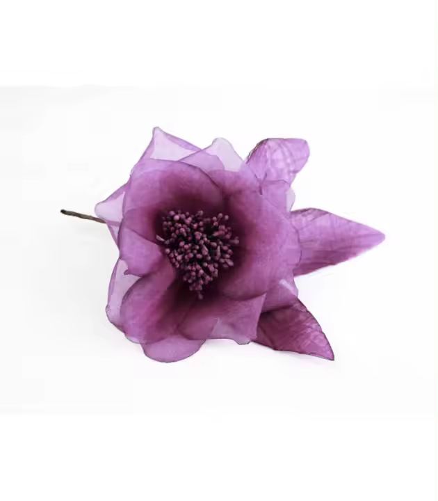 Flor de Organza Rotterdam Sofisticada para Sombreros y Peinados - 1