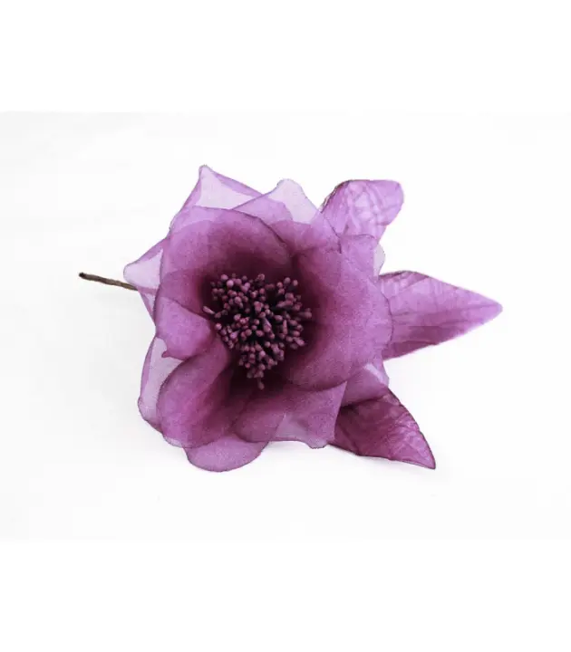 Flor de Organza Rotterdam Sofisticada para Sombreros y Peinados - 1