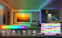 Tira De Luz LED COB RGB+IC WS2811 Direccional 420LEDs/m Color Sueño Alta Densidad Flexible RA90 Para Decoración De Interiores - details 0