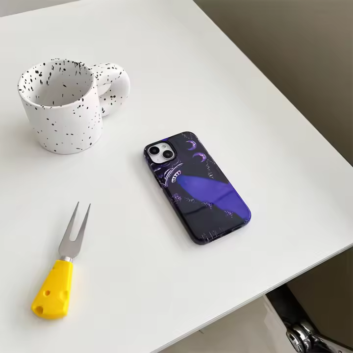 Funda De Teléfono En Forma De UFO ( Disco Volador) Protectora De Doble Función Para iPhone 15 14 13 12 11 pro Max plus Mini - 1