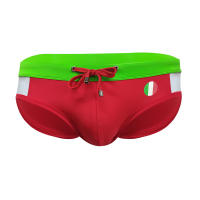Bragas De Natación Para Hombre Briefs De Playa Deporte Acuático Estilo Sexy Con Palabras De La Bandera Y Copa Word Cup Material Poliéster Y Spandex - details 22