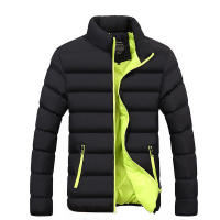 Nueva Chaqueta De Invierno Para Hombre Con Cuello Erguido Y Cremallera Chaqueta De Algodón Gruesa De Manga Larga Tallas Grandes - details 5