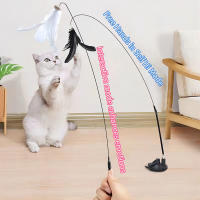 Juguete Interactivo Para Gatos Varita Con Plumas Y Vaciador De Sución Super Desmontable Accesorios Para Gatos Tamaño 15mm - details 3