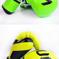 Guantes De Boxeo Profesionales PU Cuero 6/8/10/12oz Para MMA Sanda Entrenamiento Y Boxeo De Muay Thai Unisex - details 7